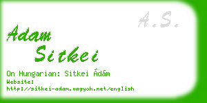 adam sitkei business card